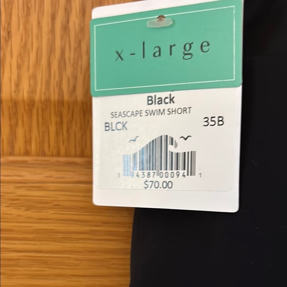NWT Sunsets Black Women's Shorts swim Seascapes coverup - Picture 4 of 5